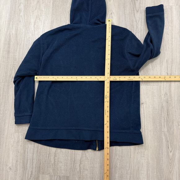 Vintage Looney Tunes Tweety Bird Sylvester Full Zip Hoodie Large Blue Fleece 90s - Picture 7 of 7